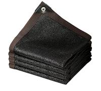 SDLLG Rete ombreggiante con occhielli da giardino, colore nero, 1 x 4 m, effetto ombreggiante al 90%, rete ombreggiante in HDPE, traspirante, rinfrescante, protezione dai raggi UV, protezione dal