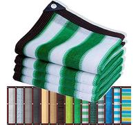 SDLLG Tenda da sole con occhielli, rete ombreggiante con effetto ombreggiante al 90%, rete di protezione dai raggi UV, 1 x 4 m, 15 colori, passaporto per il vostro giardino