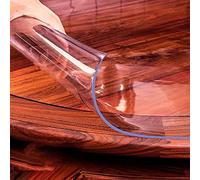 SDLLG Tovaglia trasparente in PVC, tutte le dimensioni Cristallo chiaro Foil lavabile Protezione del tavolo Alta lucentezza Pellicola protettiva trasparente Protezione del tavolo