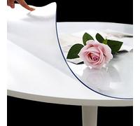 SDLLG Tovaglia trasparente in PVC, tutte le dimensioni Cristallo chiaro Foil lavabile Protezione del tavolo Alta lucentezza Pellicola protettiva trasparente Protezione del tavolo