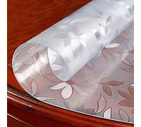 SDLLG VISZC Protezione impermeabile tovaglia rotonda in PVC trasparente, spessore: 1,3/1,6/2/3 mm; Diametro: tra 40-150 cm impermeabile per scrivania facile da pulire