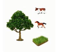 Sdlnklm Copertura Vegetale | Tronco Strutturato, Set Paesaggistico, Decorativo, Mariale Scenico, Modellisti, 15CM, Piede D Albero