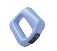 Sdlnklm Dispositivo Massaggio Portatile Anello Massaggiante Massaggiatore Elettrico Rullo Miofasciale Vibrazioni Potenti con Cintura Indossabile E Display LED, Light Blue