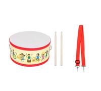 Sdlnklm Tamburo Educativo per Bambini Tamburo a Percussione Strumento Ritmico per Doppia Legno E Pelle Sintetica con Cinghia Adatto per Formazione attività Ludiche Spettacoli Scolastici Casa Classe