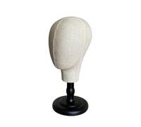 Sdlnklm Testa Manichino per Esposizione Testa per Cappelli Stand Display Supporto Parrucche Porta Bijoux Rivestimento in Tessuto , color to 2 , style to 2
