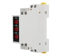 SDM010A Amperometro per Guida DIN Trifase, AC 80-500 V 1-100 A Display Digitale A LED Mini Indicatore Amperometro Modulare per Montaggio su Guida 35 Mm