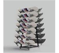 sdneNest Portasci per snowboard, da pavimento, in metallo, per skateboard, garage, sci, adatto per snowboard, nero, 55 x 30 x 60 cm