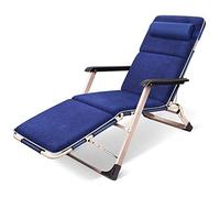 SdneNest Sedia a sdraio da giardino con pollow, sedia reclinabile pieghevole Zero Gravity per esterni, telaio in acciaio, per patio, piscina, supporto o spiaggia, Marin 1-A