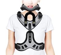 sdneNest Supporto per il collo regolabile ? Ortesi per testa, collo, petto per post-trauma, artrite, dolore acuto, chirurgia, fratture, angolo regolabile traspirante, ortesi toracica Lum, L