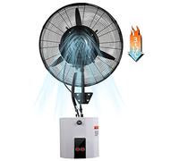 sdneNest Ventilatore industriale da parete, nebulizzatore esterno oscillante a 90° con 3 impostazioni di velocità, per patio, ristorante, officina, raffreddamento, 71 cm