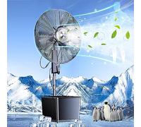 sdneNest Ventilatori nebulizzatori per esterni, ventilatori per nebbia fredda, ventilatore portatile per nebulizzazione, 3 velocità di raffreddamento, serbatoio dell'acqua da 42 litri, per industrie