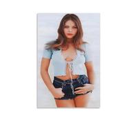 sdnkbro Poster decorativo da parete dell'attrice italiana Ornella Muti, poster decorativo da parete su tela, stampa moderna, per camera da letto, per camera da letto, 20 x 30 cm