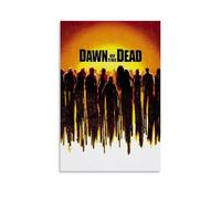 sdnkbro Poster decorativo da parete su tela, motivo: L'alba dei morti, horror con ombre, poster decorativo per camera da letto, poster decorativo per camera da letto, 20 x 30 cm