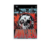 sdnkbro Poster decorativo da parete su tela, motivo: L'alba dei morti in bianco e nero zombie horror, poster decorativo per camera da letto, poster decorativo, 60 x 90 cm