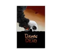 sdnkbro Poster decorativo da parete su tela, motivo: L'alba dei morti, motivo horror con scheletro, poster decorativo per camera da letto, moderno, per camera da letto (50 x 75 cm)