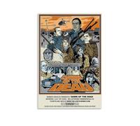 sdnkbro Poster decorativo su tela, motivo: film "L'alba dei morti", motivo zombi, film horror, poster decorativo da parete, poster decorativo moderno, per camera da letto, 60 x 90 cm