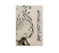 sdnkbro Xxxtentacion - 4 poster decorativi da parete su tela, motivo: album di artisti hip-hop, decorazione moderna per camera da letto, 30 x 45 cm