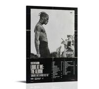 sdnkbro Xxxtentacion - Poster decorativo da parete in stile retrò, hip-hop, con album musicale, stampa artistica su tela, poster decorativo moderno, per camera da letto, per camera da letto, 50 x 75