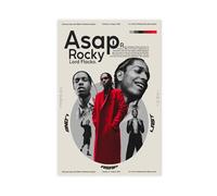 SDOBVDZ ASAP - Poster su tela Rocky (19), decorazione per camera da letto, ufficio, camera da letto, regalo, 60 x 90 cm