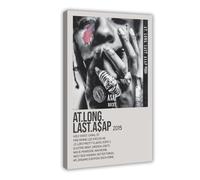 SDOBVDZ Poster su tela con scritta "ASAP Rocky AT.LONG.LAST.A$AP", decorazione per camera da letto, ufficio, camera da letto, regalo, 30 x 45 cm