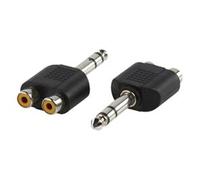 SDOPPIATORE AC-011 da 2 RCA A 1 JACK 6,3 MM STEREO