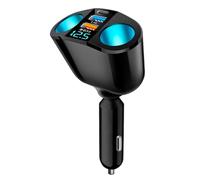 Sdoppiatore Accendisigari Auto, 120W Caricatore Auto, Accendisigari USB, QC3.0/PD/2.4A Presa Accendisigari 12V, Caricatore Macchina Adatto per Telefoni Cellulari Tablet GPS