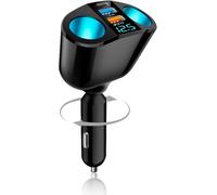 Sdoppiatore Accendisigari Auto, 120W Presa Accendisigari Doppia, QC3.0/PD/2.4A D
