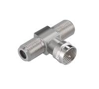 SDOPPIATORE CONNETTORE F A T 1 SPINA 2 PRESA antenna coassiale satellite tv sat