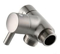 Sdoppiatore deviatore per soffione doccia G1/2 con manico in metallo per un facile controllo del flusso d'acqua (spazzolato)