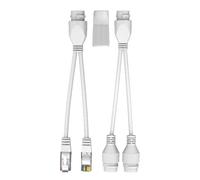 Sdoppiatore di cavi Ethernet - Dispositivo di estensione POE, design di divisione della rete affidabile, visualizzazione migliorata, robusto involucro protettivo, flusso di dati coerente | Router, swi