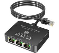sdoppiatore ethernet 3 Porte Splitter ethernet 1000Mbps sdoppiatore Cavo LAN