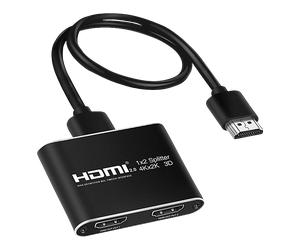 Sdoppiatore HDMI INF Splitter HDMI 1x2 per 2 schermi 3D/4K/1080p