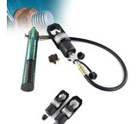 Sdoppiatore idraulico per dadi con pompa a mano, capacità 12/16 tonnellate, corsa 17/20 mm, include lame grandi/piccole per applicazioni navali, elettriche e ferroviarie
