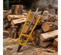 Sdoppiatore manuale per legna da ardere, in acciaio inossidabile, design triangolare, stabile e sicuro per accendi, stufe a legna, camino, cortile, cabina, garage. Strumento efficiente per tagliare il