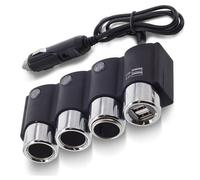 SDOPPIATORE PRESA ACCENDISIGARI 3 POSTI 2 PORTE USB CARICA BATTERIA 120W IC-1503