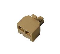 Sdoppiatore telefonico 1 spina / 2 prese modulari 6p/4c