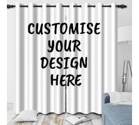 SDOTPMT 117x229cm Tende per finestre personalizzate, tende personalizzate con foto, testo e logo, tende oscuranti a isolamento termico per il soggiorno e la camera da letto, 2 pannelli