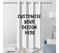 SDOTPMT 140x229cm Tende per finestre personalizzate, tende personalizzate con foto, testo e logo, tende oscuranti a isolamento termico per il soggiorno e la camera da letto, 1 pannello