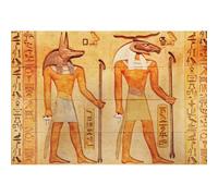 SDOTPMT 3x2m Sfondo dell'Antico Egizio Anubi e Horus Affreschi egiziani Geroglifici antichi Antichi Civiltà Contesto