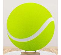 SDOTPMT Diametro 2m Tennis Rotondo Sfondo Astratto Verde Palle Interno Stadio Palestra Sport Sfondo fotografico per ragazzi Ragazze Compleanno Festa Arredo Sport Fiammifero Scuola Gioco Foto Trovarobe