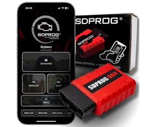 SDPROG Scanner diagnostico per auto OBD2 Programma + Interfaccia | Motore in ABS DPF