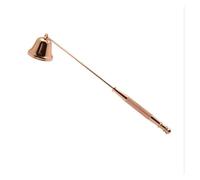 SDQJFPEXO Smorzatore di Candele in Acciaio Inox, Manico Lungo, Campanello, estintore, stoppini in Acciaio, Accessori for l'estinzione SB079(Rose Gold)