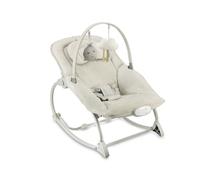 Sdraietta a dondolo MoMi LAPIS per bambini fino a 12 kg, a batteria, cinture 3 punti, barra con 2 giocattoli, schienale 3 posizioni, 8 melodie, regolazione volume, 3 modalità vibrazione