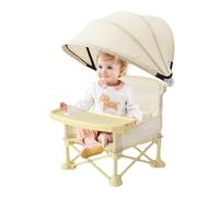 Sdraietta Baby Con Vassoio | Seggiolino Pieghevole Per Bambini Con Vassoio,Sediolino Portatile con Parasole per Bambini da Casa Giardino Spiaggia Viaggio