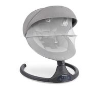 Sdraietta neonati KikkaBoo CODIE 2025, Dondolo elettrico, Sedia a dondolo fino a 9 kg, 5 Velocità di oscillazione, Bluetooth, Regolazione dello schienale, 10 Melodie, Grigio scuro