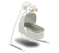 Lionelo Henny - Sdraietta Neonato Elettrica Max 9 Kg Dondolo Altalena per Neonati con Melodie colore Grey Dove