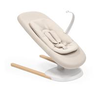 Sdraietta Stokke Yoga, Light Sand - Doppio movimento per calmare e stimolare i bambini fino a 11 kg - Include cuscino per neonati per il supporto della testa - Tre posizioni regolabili