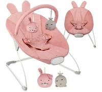 Sdraio Bambino MoMi GLOSSY Rosa Leggera 8 Melodie Vibrazioni Giocattoli 0-9kg
