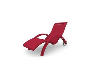 SDRAIO CHAISE LONGE LETTINO DA ESTERNO PRENDISOLE - ROSSO