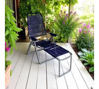 Sdraio cordonata in ferro pieghevole colore blu